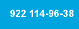 922 114-96-38 922 114-96-38